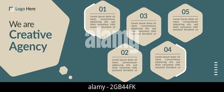 Creative marketing facebook cover web ad banner template Stock Vector