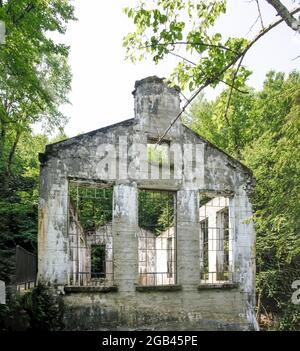Carbide Willson Ruins - Gatineau Park Stock Photo