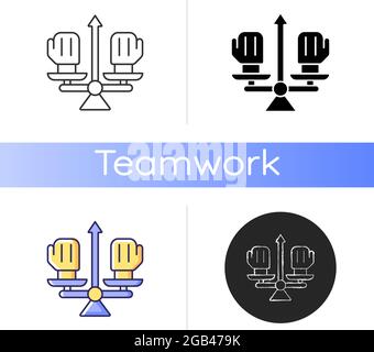Conflict management icon Stock Vector