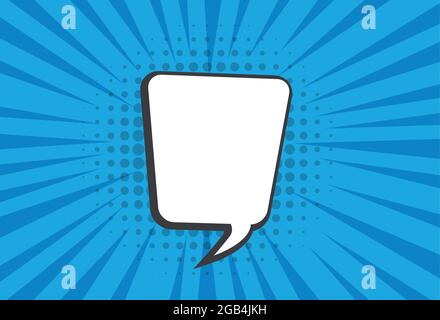 Empty cartoon black and white cloud pop art expression speech boxes. Stock Vector
