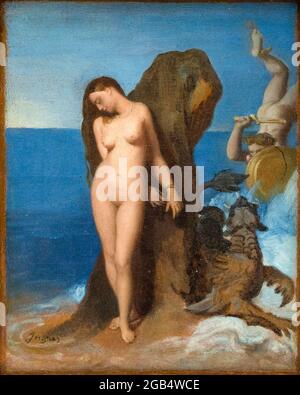 Jean Auguste Dominique Ingres, painting, Perseus and Andromeda, circa 1819 Stock Photo