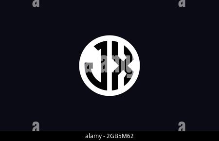 JX and XJ J or X Abstract Letter Mark Vector Logo Template for Business Stock Vector