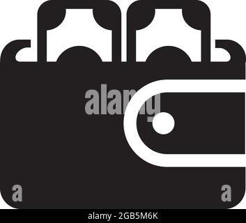 Digital wallet logo design vector template Stock Vector