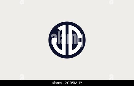 JC and CJ J or C Abstract Letter Mark Vector Logo Template for Business Stock Vector