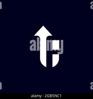 Simple up text logo design vector template Stock Vector