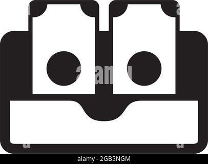 Digital wallet logo design vector template Stock Vector