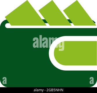 Digital wallet logo design vector template Stock Vector