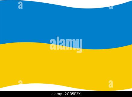 Ukraine flag icon logo design vector template Stock Vector