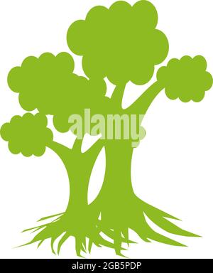 Tree icon logo design vector template Stock Vector