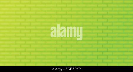 Abstract background brick wall green color surface shape closeup wallpaper backdrop pattern seamless art design vintage style vector illustration Stock Vector