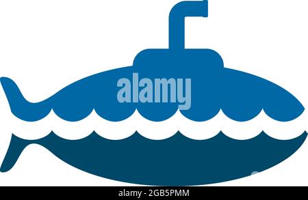 Sumbarine icon logo design vector template Stock Vector