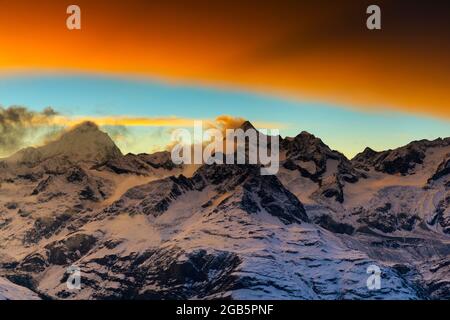 geography / travel, Switzerland, Valais, ADDITIONAL-RIGHTS-CLEARANCE-INFO-NOT-AVAILABLE Stock Photo