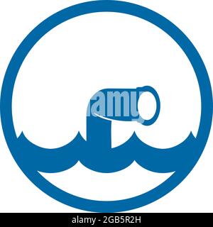 Sumbarine icon logo design vector template Stock Vector