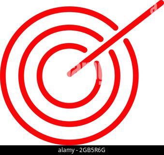 Shooting target logo design vector template Stock Vector