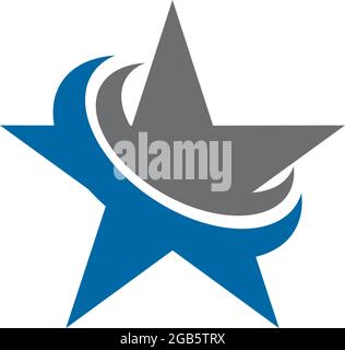 Star icon logo design vector template Stock Vector
