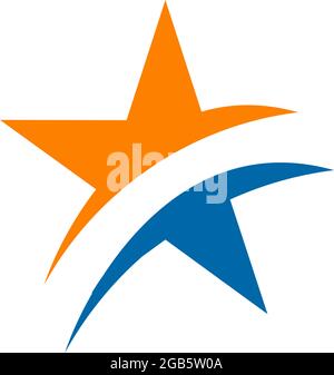Star icon logo design vector template Stock Vector