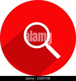 Search logo design incorporated with magnifying glass template Stock Vector