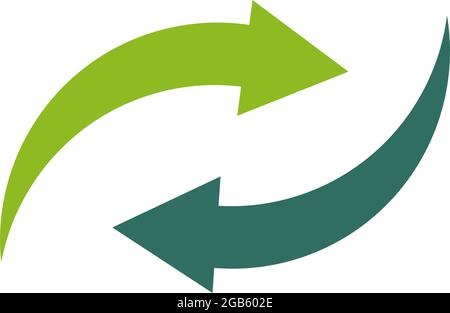 Recycled product logo design vector template Stock Vector