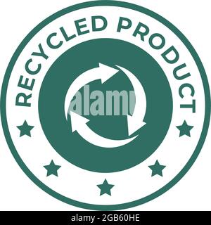 Recycled product logo design vector template Stock Vector