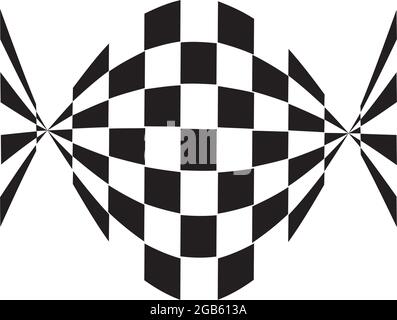 Race flag icon logo design vector template Stock Vector
