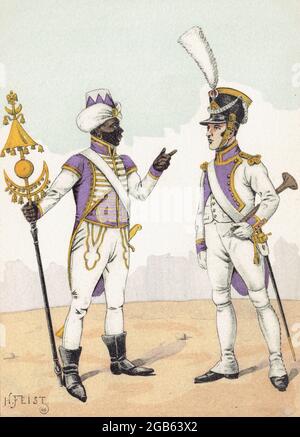 Lot De 7 Figurines Historex – Garde De Paris 1806-1808 – Soldats De Plomb D’époque