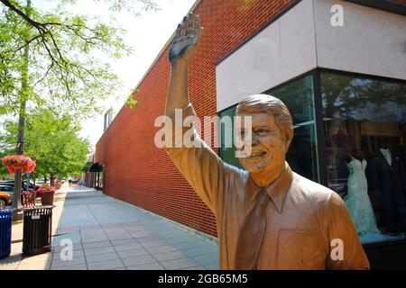 Jimmy Carter Statue, Rapid City, South Dakota Stock Photo