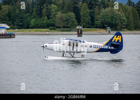 Harbour Air Floatplane De Havilland Canada DHC-3T Stock Photo