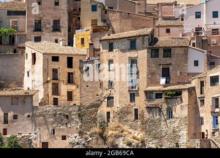 Houses in Bocairent Old Quarter, Spain Stock Photo