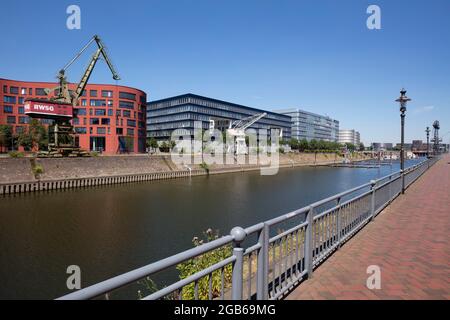 geography / travel, Germany, North Rhine-Westphalia, Ruhr area, Duisburg, Inner Harbour, ADDITIONAL-RIGHTS-CLEARANCE-INFO-NOT-AVAILABLE Stock Photo