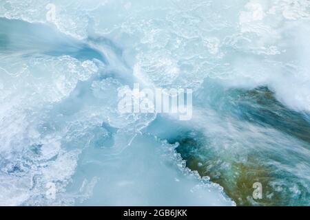 geography / travel, Switzerland, ice detail in the shape of a heart, Grisons, NO-EXCLUSIVE-USE FOR FOLDING-CARD-GREETING-CARD-POSTCARD-USE Stock Photo