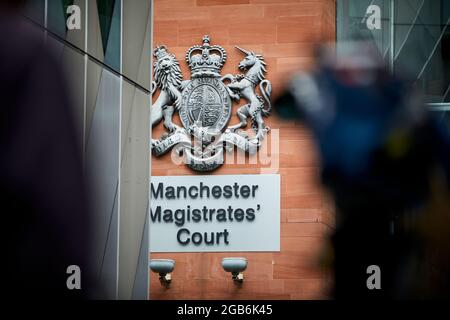 Manchester Magistrates’ Court Crown Square, in Spinningfield Stock Photo