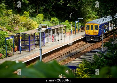 Westhoughton railway station near Bolton in Gtr Manchester Stock Photo