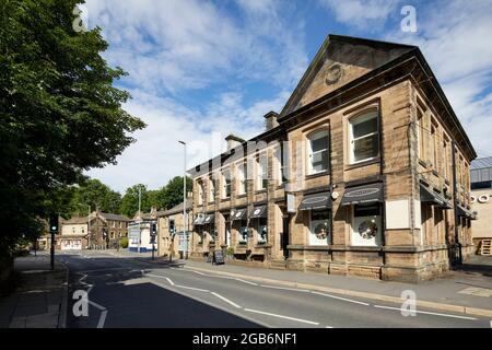 Barrowford village civil parish Pendle district of Lancashire, England. Hargreaves Sarah Bistro and gifts Stock Photo
