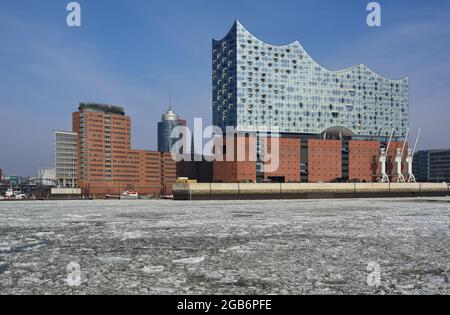 geography / travel, Germany, Hamburg, Elbe river, ADDITIONAL-RIGHTS-CLEARANCE-INFO-NOT-AVAILABLE Stock Photo