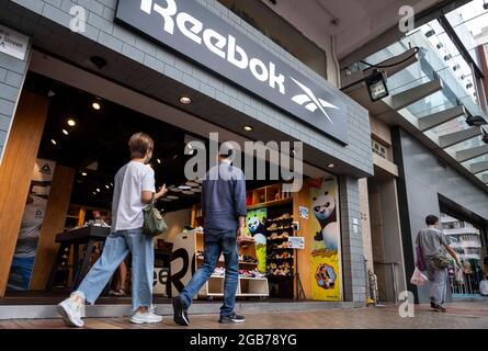 German multinational footwear company brand, Reebok store is seen in Hong  Kong. (Photo by Chukrut Budrul / SOPA Images/Sipa USA Stock Photo - Alamy