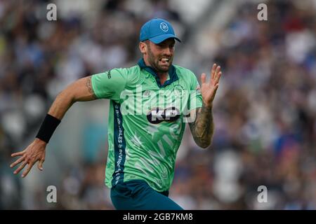 LONDON, UNITED KINGDOM. 02th Aug, 2021.  during The Hundred between Oval Invincinbles vs Welsh Fire at The Oval Cricket Ground on Monday, August 02, 2021 in LONDON ENGLAND.  Credit: Taka G Wu/Alamy Live News