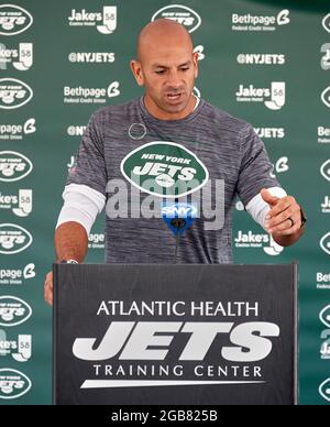 August 3, 2021, Florham Park, New Jersey, USA: New York Jets cornerback ...