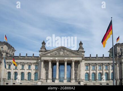 parliament building in Berlin, Germany Stock Photo