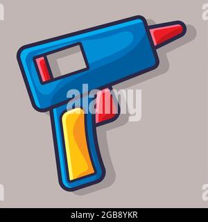 glue gun isolated cartoon vector illustration in flat style Stock Vector