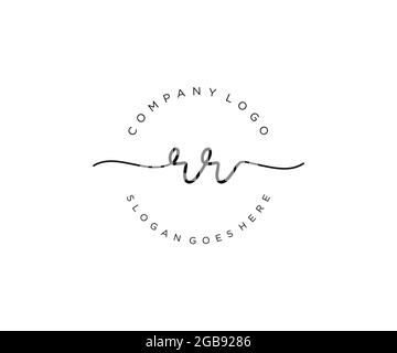 RR initial wedding monogram logo design Stock Vector Image & Art - Alamy