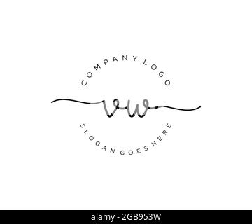VW initial wedding monogram logo design Stock Vector Image & Art - Alamy