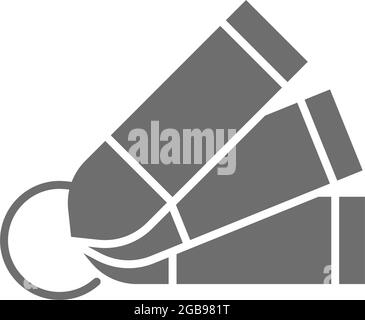 Samples material, palette grey icon. Isolated on white background Stock Vector