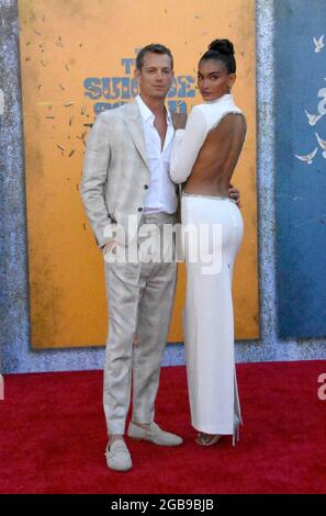 Los Angeles, California, USA 2nd August 2021 Actor Joel Kinnaman and model Kelly Gale attend Warner Bros. Premiere of 'The Suicide Squad' at Regency Village Theatre on August 2, 2021 in Los Angeles, California, USA. Photo by Barry King/Alamy Live News Stock Photo