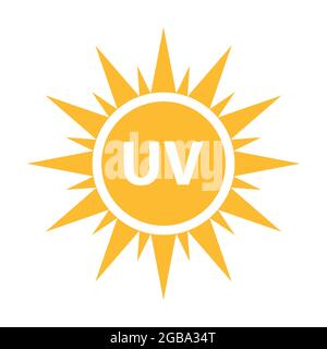 Sun icon vector. Summer pictogram. Sunlight symbol Stock Vector