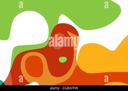 Colorful dynamic background. Abstract vector.Digital curve design. 2D rendering digital illustration. Stock Vector