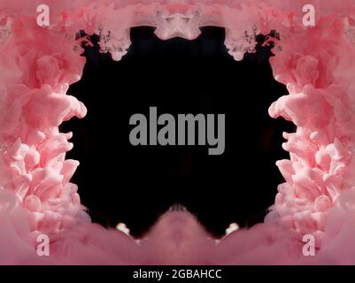 color abstraction, color mix liquid Stock Photo