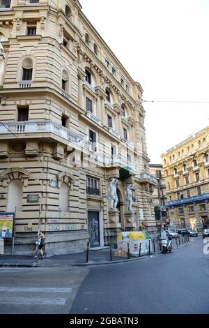 A beautiful old b uilding on Piazza Nicola Amore in Naples, Italy. Stock Photo