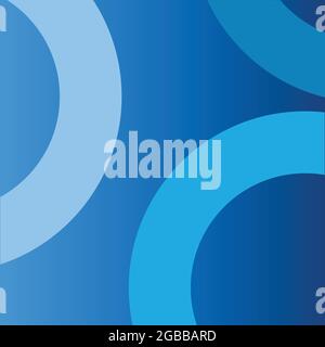 blue dark vector with a round pattern. the illustration can be used for a backdrop, web, certificate, etc Stock Vector