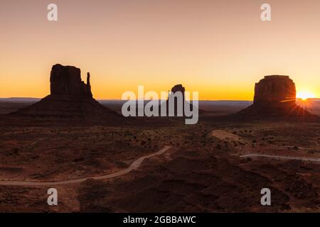 USA, Merrick Butte at dusk Stock Photo - Alamy