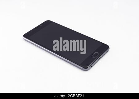 mobile phone on isolated white background Stock Photo
